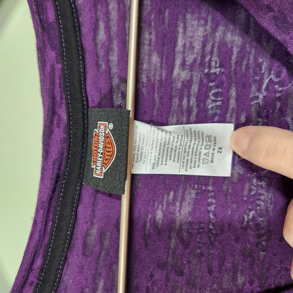 Harley-Davidson Vivid Purple Graphic Tee - Picture 6 of 6
